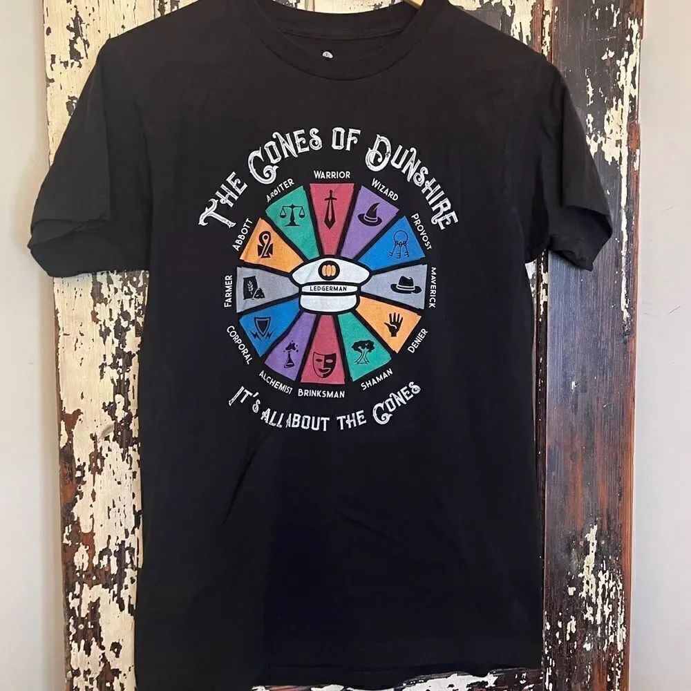 The Cones Of Dunshire Parks and Rec Unisex T-shirt by Tee Fury. Size M.